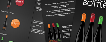 Single Bottle Faltblatt